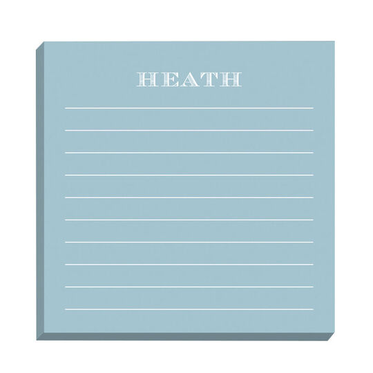 Light Blue Lined Memo Square- REFILL ONLY